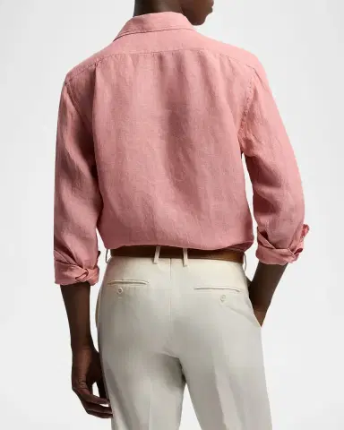 Ralph Lauren Purple Label Linen Chambray Shirt | Thumbnail 3 Ralph Lauren Purple Label Linen Chambray Shirt | Thumbnail 3
