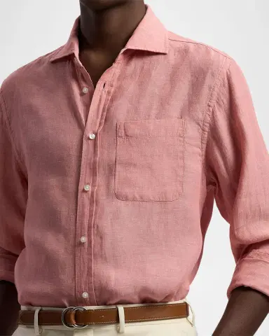 Ralph Lauren Purple Label Linen Chambray Shirt | Thumbnail 5 Ralph Lauren Purple Label Linen Chambray Shirt | Thumbnail 5