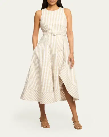 Cinq à Sept Zelda Gingham Midi Dress | Thumbnail 2 Cinq à Sept Zelda Gingham Midi Dress | Thumbnail 2