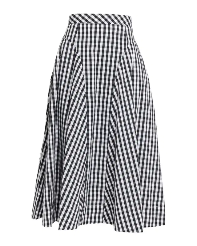 Robin A-Line Gingham Midi Skirt Robin A-Line Gingham Midi Skirt