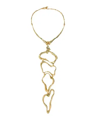 Alexis Bittar Brut Gold Cascade Collar Necklace | Thumbnail 1 Alexis Bittar Brut Gold Cascade Collar Necklace | Thumbnail 1
