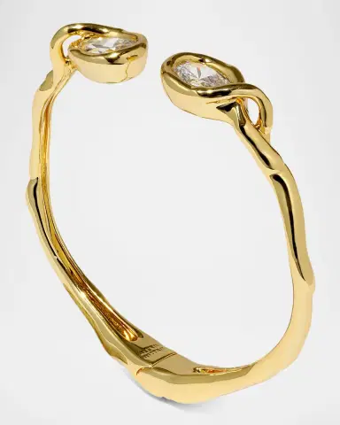Alexis Bittar Asterales Crystal Capped Hinge Cuff Bracelet | Thumbnail 3 Alexis Bittar Asterales Crystal Capped Hinge Cuff Bracelet | Thumbnail 3