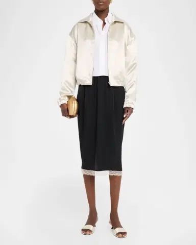 Maria McManus Lace-Trim Midi Tulip Skirt | Thumbnail 2 Maria McManus Lace-Trim Midi Tulip Skirt | Thumbnail 2