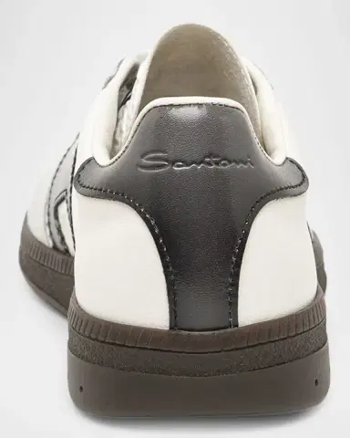 Santoni DBS Oly Mixed Leather Low-Top Sneakers | Thumbnail 6 Santoni DBS Oly Mixed Leather Low-Top Sneakers | Thumbnail 6