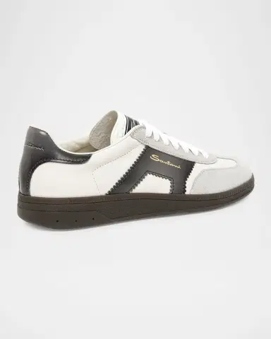 Santoni DBS Oly Mixed Leather Low-Top Sneakers | Thumbnail 7 Santoni DBS Oly Mixed Leather Low-Top Sneakers | Thumbnail 7