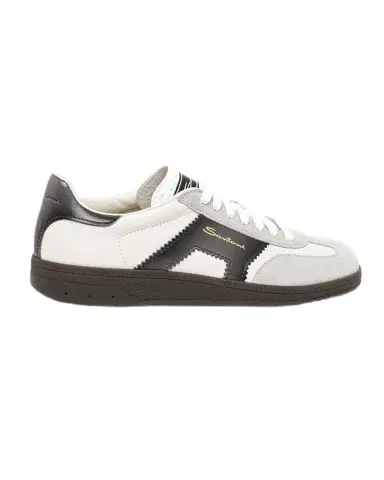 Santoni DBS Oly Mixed Leather Low-Top Sneakers | Thumbnail 1 Santoni DBS Oly Mixed Leather Low-Top Sneakers | Thumbnail 1