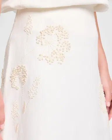 TWP The A-Line Embroidered Linen Skirt | Thumbnail 4 TWP The A-Line Embroidered Linen Skirt | Thumbnail 4