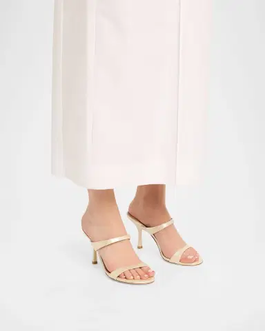 Stuart Weitzman 85mm Nudist Leather Dual-Strap Sandals | Thumbnail 2 Stuart Weitzman 85mm Nudist Leather Dual-Strap Sandals | Thumbnail 2