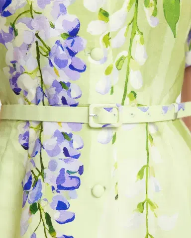 LEO LIN Brigitte Belted Floral-Print Mini Dress | Thumbnail 5 LEO LIN Brigitte Belted Floral-Print Mini Dress | Thumbnail 5