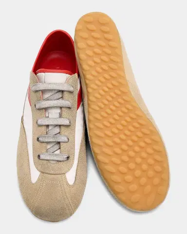 Alexander McQueen Boxe Mixed Leather Low-Top Sneakers | Thumbnail 3 Alexander McQueen Boxe Mixed Leather Low-Top Sneakers | Thumbnail 3