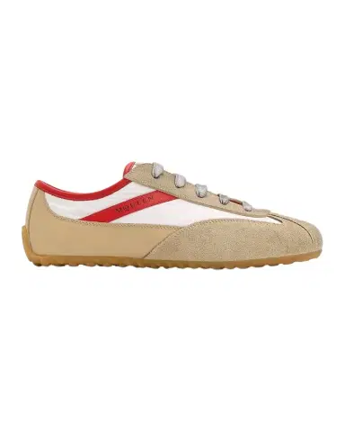 Alexander McQueen Boxe Mixed Leather Low-Top Sneakers | Thumbnail 1 Alexander McQueen Boxe Mixed Leather Low-Top Sneakers | Thumbnail 1