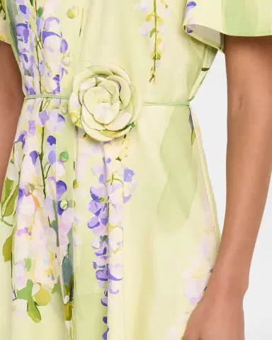 LEO LIN Bianca Floral-Print Cotton Midi Shirtdress | Thumbnail 5 LEO LIN Bianca Floral-Print Cotton Midi Shirtdress | Thumbnail 5