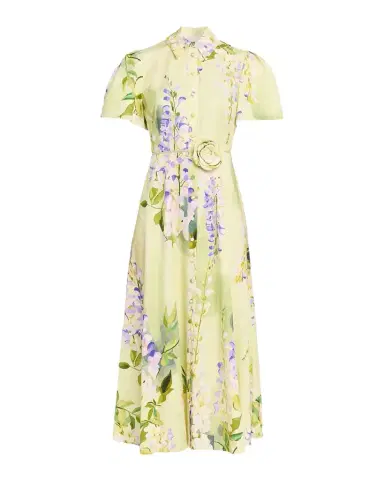 LEO LIN Bianca Floral-Print Cotton Midi Shirtdress | Thumbnail 1 LEO LIN Bianca Floral-Print Cotton Midi Shirtdress | Thumbnail 1