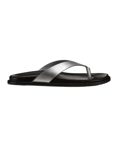 Stuart Weitzman Mary Kate Metallic Leather Thong Sandals | Thumbnail 1 Stuart Weitzman Mary Kate Metallic Leather Thong Sandals | Thumbnail 1