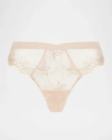 Lise Charmel Elegance Artist Floral-Embroidered Thong | Thumbnail 3 Lise Charmel Elegance Artist Floral-Embroidered Thong | Thumbnail 3