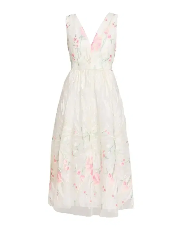 Tinsley Floral-Embroidered Mesh Midi Dress Tinsley Floral-Embroidered Mesh Midi Dress