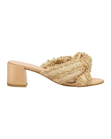 Stuart Weitzman 50mm Soplaya Knotted Mule Sandals | Thumbnail 1 Stuart Weitzman 50mm Soplaya Knotted Mule Sandals | Thumbnail 1