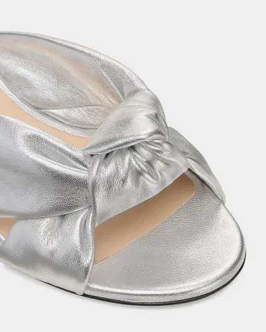 Stuart Weitzman 50mm Soplaya Metallic Leather Mule Sandals | Thumbnail 3 Stuart Weitzman 50mm Soplaya Metallic Leather Mule Sandals | Thumbnail 3