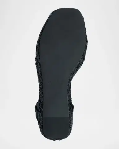 Bernardo 95mm Cairo Leather and Raffia Wedge Sandals | Thumbnail 7 Bernardo 95mm Cairo Leather and Raffia Wedge Sandals | Thumbnail 7