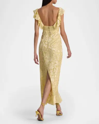 ALICE + OLIVIA Gemma Ruffled Floral Maxi Dress | Thumbnail 2 ALICE + OLIVIA Gemma Ruffled Floral Maxi Dress | Thumbnail 2