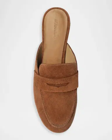 Bernardo Balda Suede Loafer Mules | Thumbnail 4 Bernardo Balda Suede Loafer Mules | Thumbnail 4