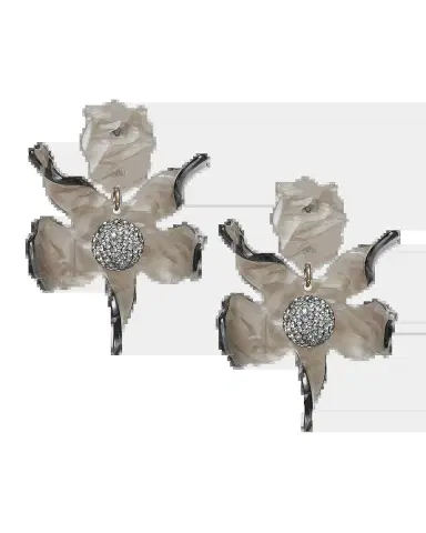 Lele Sadoughi Crystal Lily Earrings, Abalone | Thumbnail 2 Lele Sadoughi Crystal Lily Earrings, Abalone | Thumbnail 2