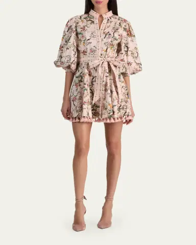 Alice + Olivia Lucy Belted Mini Shirtdress | Thumbnail 2 Alice + Olivia Lucy Belted Mini Shirtdress | Thumbnail 2