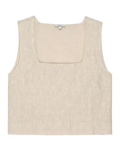 RAILS Akira Square-Neck Linen Crop Top | Thumbnail 1 RAILS Akira Square-Neck Linen Crop Top | Thumbnail 1