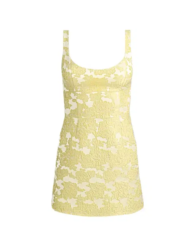 Charlotte Floral Jacquard Mini Dress Charlotte Floral Jacquard Mini Dress