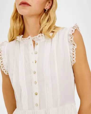 Rails Aubrie Ruffled Eyelet Midi Dress | Thumbnail 5 Rails Aubrie Ruffled Eyelet Midi Dress | Thumbnail 5