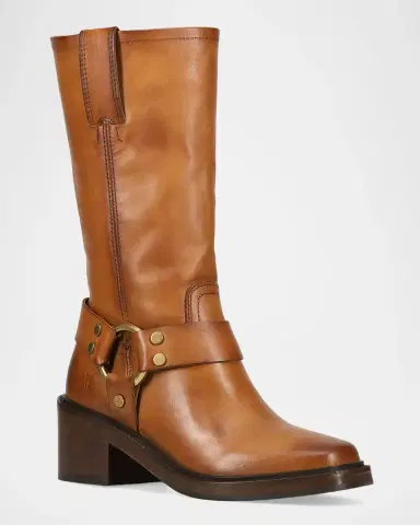 Frye Kate Harness Leather Mid-Calf Boots | Thumbnail 2 Frye Kate Harness Leather Mid-Calf Boots | Thumbnail 2
