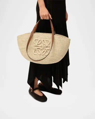 Loewe x Paula's Ibiza Extra Large Eclipse Basket Bag in Raffia and Calfskin | Thumbnail 2 Loewe x Paula's Ibiza Extra Large Eclipse Basket Bag in Raffia and Calfskin | Thumbnail 2