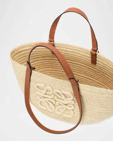 Loewe x Paula's Ibiza Extra Large Eclipse Basket Bag in Raffia and Calfskin | Thumbnail 4 Loewe x Paula's Ibiza Extra Large Eclipse Basket Bag in Raffia and Calfskin | Thumbnail 4