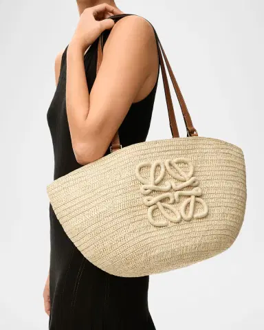 Loewe x Paula's Ibiza Extra Large Eclipse Basket Bag in Raffia and Calfskin | Thumbnail 5 Loewe x Paula's Ibiza Extra Large Eclipse Basket Bag in Raffia and Calfskin | Thumbnail 5