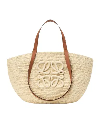 Loewe x Paula's Ibiza Extra Large Eclipse Basket Bag in Raffia and Calfskin | Thumbnail 1 Loewe x Paula's Ibiza Extra Large Eclipse Basket Bag in Raffia and Calfskin | Thumbnail 1