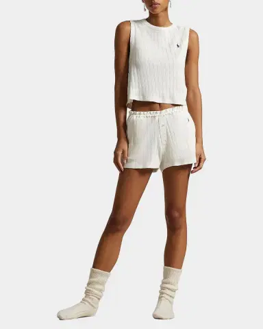 Polo Ralph Lauren Pointelle Cotton Tank & Short Sleep Set | Thumbnail 2 Polo Ralph Lauren Pointelle Cotton Tank & Short Sleep Set | Thumbnail 2