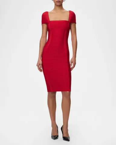 Hervé Léger The Premiere Knee-Length Dress | Thumbnail 2 Hervé Léger The Premiere Knee-Length Dress | Thumbnail 2