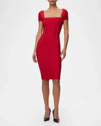Hervé Léger The Premiere Knee-Length Dress | Thumbnail 4 Hervé Léger The Premiere Knee-Length Dress | Thumbnail 4