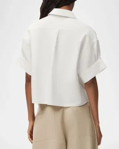 LOEWE x Paula's Ibiza Short-Sleeve Denim Boxy Shirt | Thumbnail 2 LOEWE x Paula's Ibiza Short-Sleeve Denim Boxy Shirt | Thumbnail 2