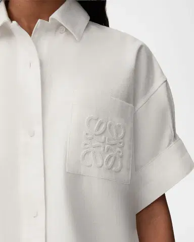 LOEWE x Paula's Ibiza Short-Sleeve Denim Boxy Shirt | Thumbnail 4 LOEWE x Paula's Ibiza Short-Sleeve Denim Boxy Shirt | Thumbnail 4