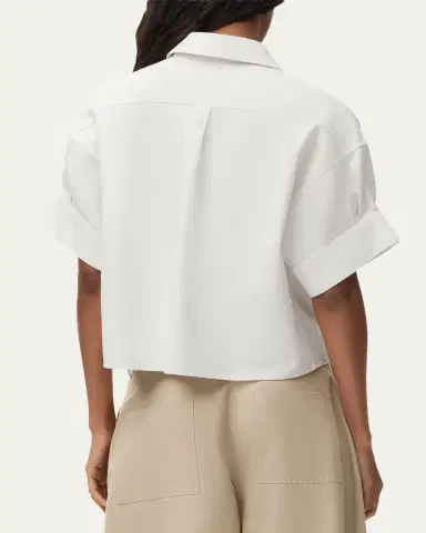 LOEWE x Paula's Ibiza Short-Sleeve Denim Boxy Shirt | Thumbnail 7 LOEWE x Paula's Ibiza Short-Sleeve Denim Boxy Shirt | Thumbnail 7