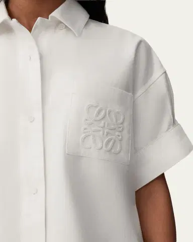 LOEWE x Paula's Ibiza Short-Sleeve Denim Boxy Shirt | Thumbnail 9 LOEWE x Paula's Ibiza Short-Sleeve Denim Boxy Shirt | Thumbnail 9