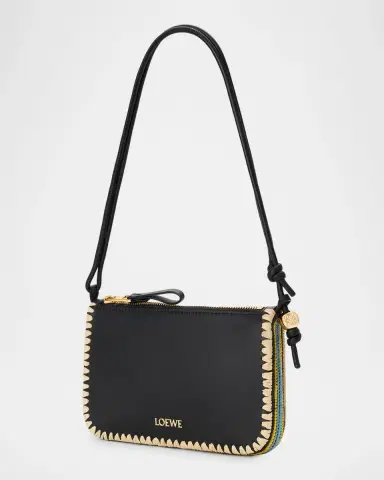Loewe x Paula's Ibiza Rio Leather & Striped Raffia Shoulder Bag | Thumbnail 2 Loewe x Paula's Ibiza Rio Leather & Striped Raffia Shoulder Bag | Thumbnail 2