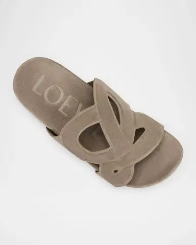 Loewe x Paula's Ibiza Men's Ease Monogram Suede Sandals | Thumbnail 4 Loewe x Paula's Ibiza Men's Ease Monogram Suede Sandals | Thumbnail 4