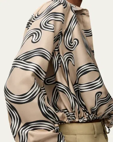 Loewe x Paula's Ibiza Abstract-Print Silk Drawstring Balloon Shirt | Thumbnail 10 Loewe x Paula's Ibiza Abstract-Print Silk Drawstring Balloon Shirt | Thumbnail 10