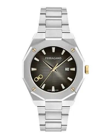 FERRAGAMO Men 's Ferragamo Edge Stainless Steel Bracelet Watch | Thumbnail 1 FERRAGAMO Men 's Ferragamo Edge Stainless Steel Bracelet Watch | Thumbnail 1