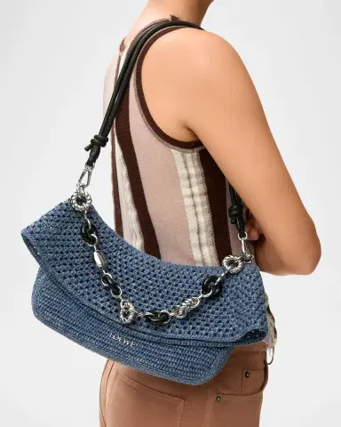 Loewe x Paula's Ibiza Ola Medium Bag in Denim-Effect Raffia | Thumbnail 2 Loewe x Paula's Ibiza Ola Medium Bag in Denim-Effect Raffia | Thumbnail 2