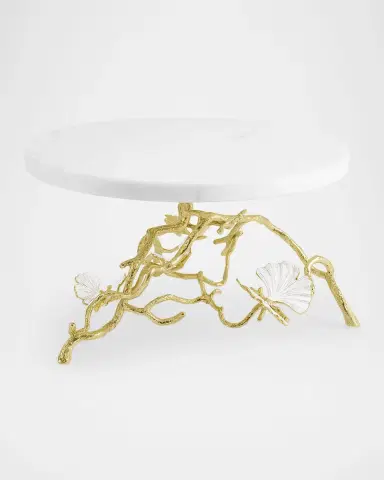 Michael Aram Butterfly Gingko Gold Cake Stand | Thumbnail 2 Michael Aram Butterfly Gingko Gold Cake Stand | Thumbnail 2