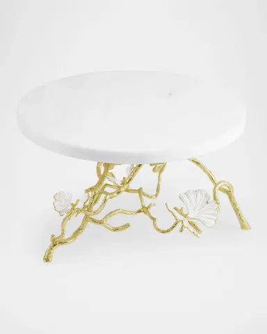 Michael Aram Butterfly Gingko Gold Cake Stand | Thumbnail 3 Michael Aram Butterfly Gingko Gold Cake Stand | Thumbnail 3