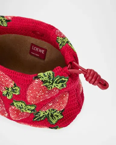 Loewe x Paula's Ibiza Strawberry-Beaded Crochet Clutch Bag | Thumbnail 4 Loewe x Paula's Ibiza Strawberry-Beaded Crochet Clutch Bag | Thumbnail 4